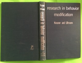 Vtg Research in Behavior Modification: New Developments...Krasner/Ullmann(HC1968 - £17.98 GBP
