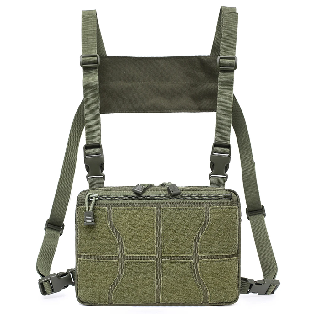 Detachable Mens Bag Mini Chest Rig Bag Waist Pack Phone  Running Bag Edc Pouch O - £150.18 GBP