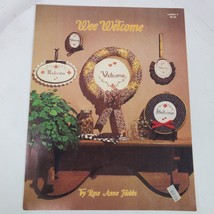 Vintage 1982 Wee Welcome by Rose Anne Hobbs Cross Stitch Leaflet - $16.83