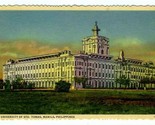 University of Sto Tomas Linen Postcard Manila Philippines - $11.88