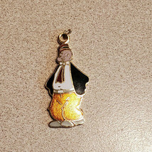 Vintage 1970&#39;s King Features Wimpy Popeye The Sailor Character Enamel Charm - £3.85 GBP