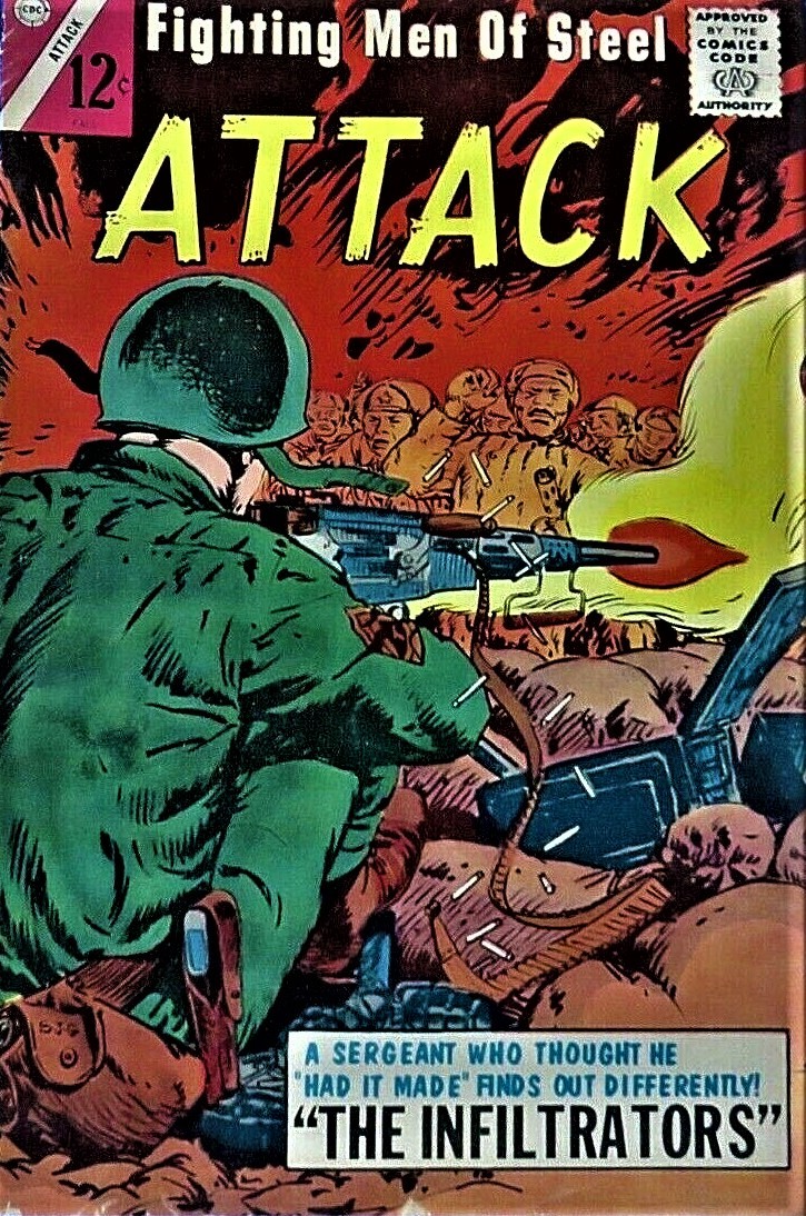 Fighting Men Of Steel ATTACK #3 -  1964 Charlton Vintage Comic - $8.90