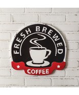 Fresh Brewed Coffee Metal Wall Sign - €24,23 EUR