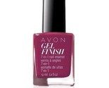 AVON GEL FINISH 7-IN-1 NAIL ENAMEL VERY BERRY NIB - $15.99