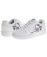 Hello Kitty Pink Hearts Adult&#39;s Sneakers White - $46.98