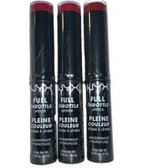 (Pack Of 3) NYX Full Throttle Waterproof Lipstick #FTLS04 FIRESTORM (New... - $14.84