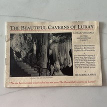 Caverns Of Luray Virginia With Map 1939 Travel Brochure Vintage - £7.02 GBP