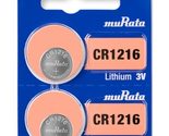Murata CR1216 Battery DL1216 ECR1216 3V Lithium Coin Cell (10 Batteries) - $4.99+