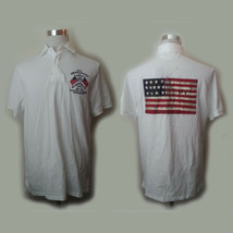 Polo Ralph Lauren Men Size M Americana White Usa Embroidered Shirt Classic Fit - £91.87 GBP