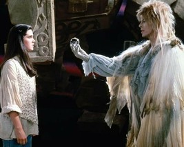 Labyrinth 1986 David Bowie holds glass object Jennifer Connelly 8x10 inch photo - $10.99