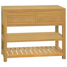 Bathroom Cabinet Natural Teak Solid teak wood Medium - $8,121.84 MXN