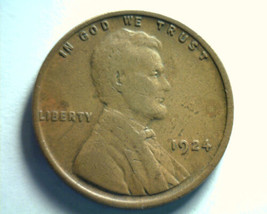1924 LINCOLN CENT PENNY VERY FINE+ VF+ NICE ORIGINAL COIN BOBS COINS 99c... - $2.00
