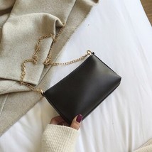 Simple Fashion Women Crossbody Bag PU Leather Chain Shoulder Bag Female Small Me - £15.57 GBP