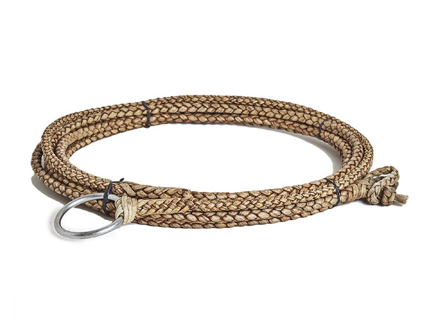 Primary image for Ranch Rope Lariat Lasso Reata. Rawhide Leather Braided 4/6/8Cords 34/47/65FT