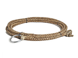 Rawhide Leather Braided Ranch Rope Lariat Lasso Reata. 4,6,8Strings &amp; 34... - £165.13 GBP+