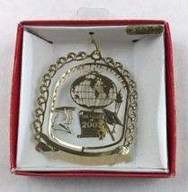 Nations Treasures Class of 2001 Kent Roosevelt HS Brass Metal Ornament Souvenir - £8.88 GBP