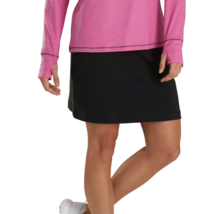 Footjoy Performance Knit Skort Womens M Black Golf Tennis Short Lined Pockets - £21.26 GBP