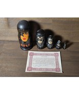 Ivanov Brothers KISS Russian Nesting Doll 5-pieces Handmade Set Wood COA... - €75,67 EUR