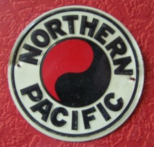 NORTHERN PACIFIC - Mini Metal Train Sign - Post Cereal Prize! 1950&#39;s - £15.70 GBP