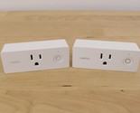 Lot of 2 WeMo Mini WiFi Smart Plugs F7C063 Alexa, Google Assistant, Homekit - £17.04 GBP