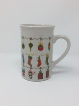 Royal Norfolk Christmas On a String Ceramic Coffee Tea Mug 12 oz Holiday - £9.39 GBP