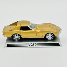 1969 Corvette 1/43 DANBURY MINT &quot;50 Years of Corvette&quot; Gold Muscle Car - $19.79