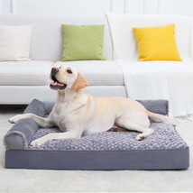 36&quot; Soft Pet Couch Bed for Large Dogs Soft Dog Bed Sofa with Egg Crate Foam - $35.69