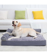36&quot; Soft Pet Couch Bed for Large Dogs Soft Dog Bed Sofa with Egg Crate Foam - $50.26 CAD