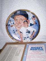 The Legendary Mickey Mantle Plate 1993 Presented by The Hamilton Collection - $33.66