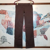 ADELE FADO Womens  Brown Straight Leg Career Dress Pants sz IT 38 US 2  - $19.95