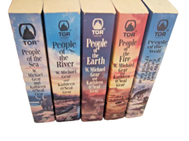 Lot Of 5 W Michael Gear &amp; Kathleen O&#39;neal Gear People Of The .... Series Novels - £14.43 GBP