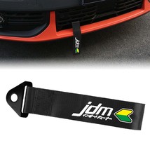 Brand New Jdm Beginner Leaf Race High Strength Black Tow Towing Strap Hook For F - £11.99 GBP