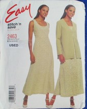 McCall&#39;s Easy Stitch &#39;n Save Size 16-22 Misses Dress &amp; Unlined Jacket New Uncut - £5.30 GBP