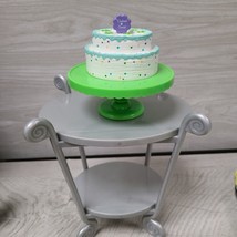 American Girl Chrissa&#39;s Tiered Cake, Stand and Table Pretend Food Replacement - £7.01 GBP