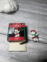 Vintage Daughter Snowman Ice Skating 1990 Hallmark Christmas Tree Ornament - €5,11 EUR