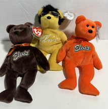 TY Beanie Babies Bears Lot Of 3 Coco Presley Solid Gold Beanie Coco Pres... - $19.50