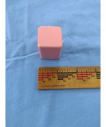 Replacement piece # 4 Melissa &amp; Doug Shape Sorting Clock Pink Square - $2.80