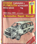 Dodge Caravan Plymouth Voyager Mini-Vans 1984-1991 all models by Haynes ... - £7.87 GBP