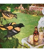 1947 Calvert Reserve Whiskey Oriole Birds Advertisement Distillery Liquo... - $460.00 MXN