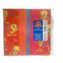 Vintage Tweety Bird Gift Wrap Looney Tunes Wrapping Paper 2000 Hallmark Red New - £11.19 GBP