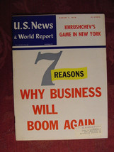 U S News World Report Magazine August 1 1958 Nikita Khrushchev In New York - £8.63 GBP