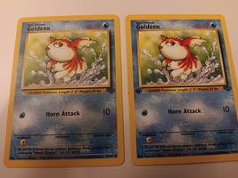 Pokemon 1999 Jungle Series Goldeen 53 / 64 Set Of 2 - 1 FE / 1 Reg NM Cards - $19.99