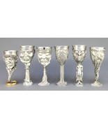 royal selangor pewter lord of rings goblets set of 6 - $30,930.58 MXN
