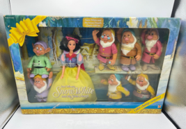 Vintage Snow White &amp; The Seven Dwarfs Color Changing Doll Figure Set Dis... - £61.38 GBP