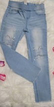 Justice Girls Gray Mid Rise Leggings Size 10 Plus Embellished - $15.83