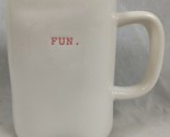 Rae Dunn Pink Period Fun Coffee Tea Mug Artisan Collection Typeset Magenta - $14.95