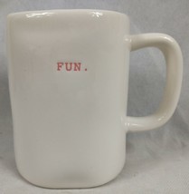 Rae Dunn Pink Period Fun Coffee Tea Mug Artisan Collection Typeset Magenta - £11.90 GBP