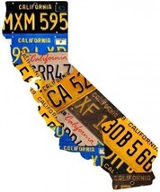 California License Plate Plasma Cut Metal Sign ( 20&quot; by 16&quot; ) - £54.47 GBP