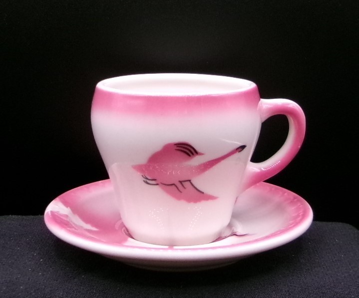 Railroad CM&amp;StP&amp;P MILWAUKEE ROAD Traveler Vintage Syracuse China Cup &amp; S... - $58.50