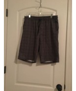 Tahari Sport Men&#39;s Gray Printed Shorts Pockets Drawstring Size Medium Ac... - £30.05 GBP